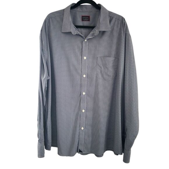 UNTUCKIT Long Sleeve Purple Check Button Front Shirt Nylon Spandex Men’s XXXL C‎ - Picture 1 of 6